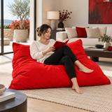Pouf Géant rouge Uni