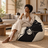 Pouf poire imprimé African Women