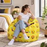 Pouf poire imprimé Emôty