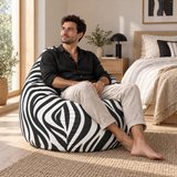 Pouf Poire zebre