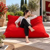 Pouf Géant rouge Uni