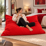 Pouf Géant rouge Uni