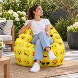 Pouf poire imprimé Emôty