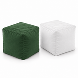 Pack 2 poufs cube unis au choix