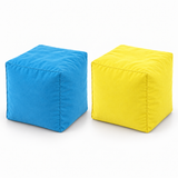 Pack 2 poufs cube unis au choix