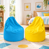 Pack 2 poufs enfant unis au choix