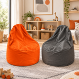 Pack 2 poufs enfant unis au choix