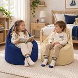 Pack 2 poufs enfant unis au choix