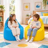 Pack 2 poufs enfant unis au choix