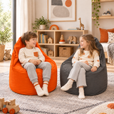 Pack 2 poufs enfant unis au choix