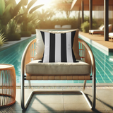 Coussin Rayé Los Angeles carré