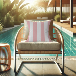 Coussin Rayé Marbella carré