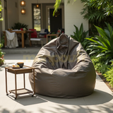 Pouf BEIGE FONCE uni