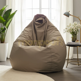 Pouf BEIGE FONCE uni