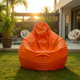 Pouf uni Poire Orange