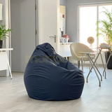 Pouf uni Bleu MARINE