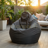 Pouf uni Gris FONCE