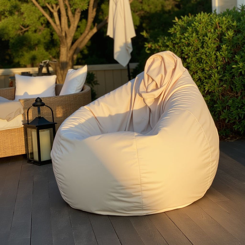 Pack 2 Poufs Poire Uni