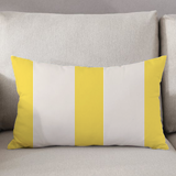 Coussin Rayé Suède rectangulaire